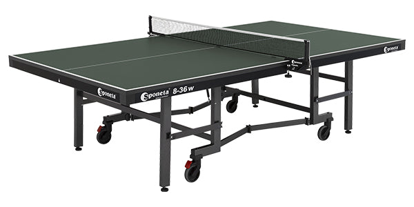SPONETA S 8-36 w TT-Tisch Indoor, 25mm, grün, mit Netz