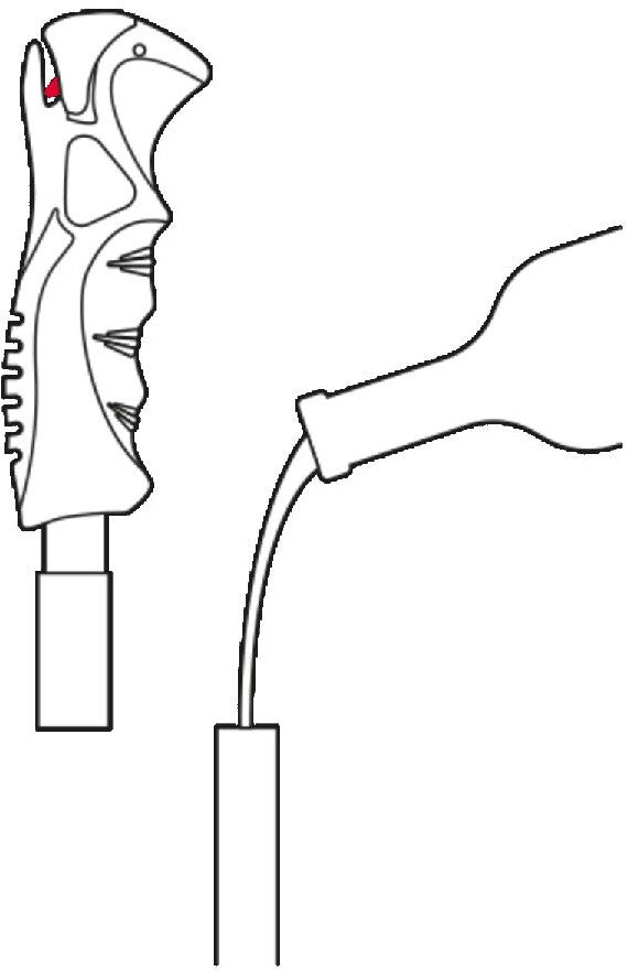 Leki Hot Shot S 65367471 mit Getränken befüllbar Skistock Schnaps - Griff = Glas