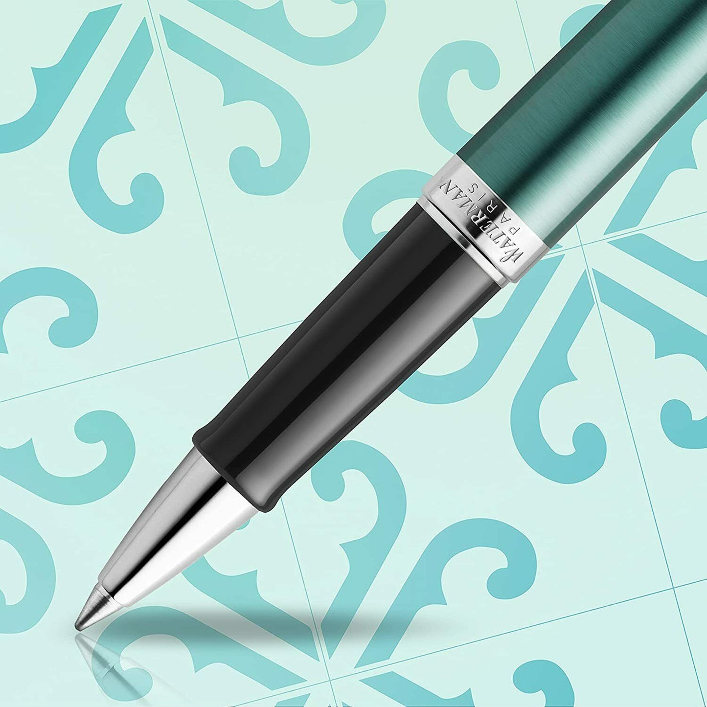 Waterman Hémisphère French Connection Château Vert - Rollerball - schwarz - fein