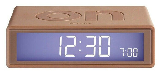 Lexon Flip LCD Wecker Reisewecker LR130MC Farbe kupfer - Bedienung durch Drehen