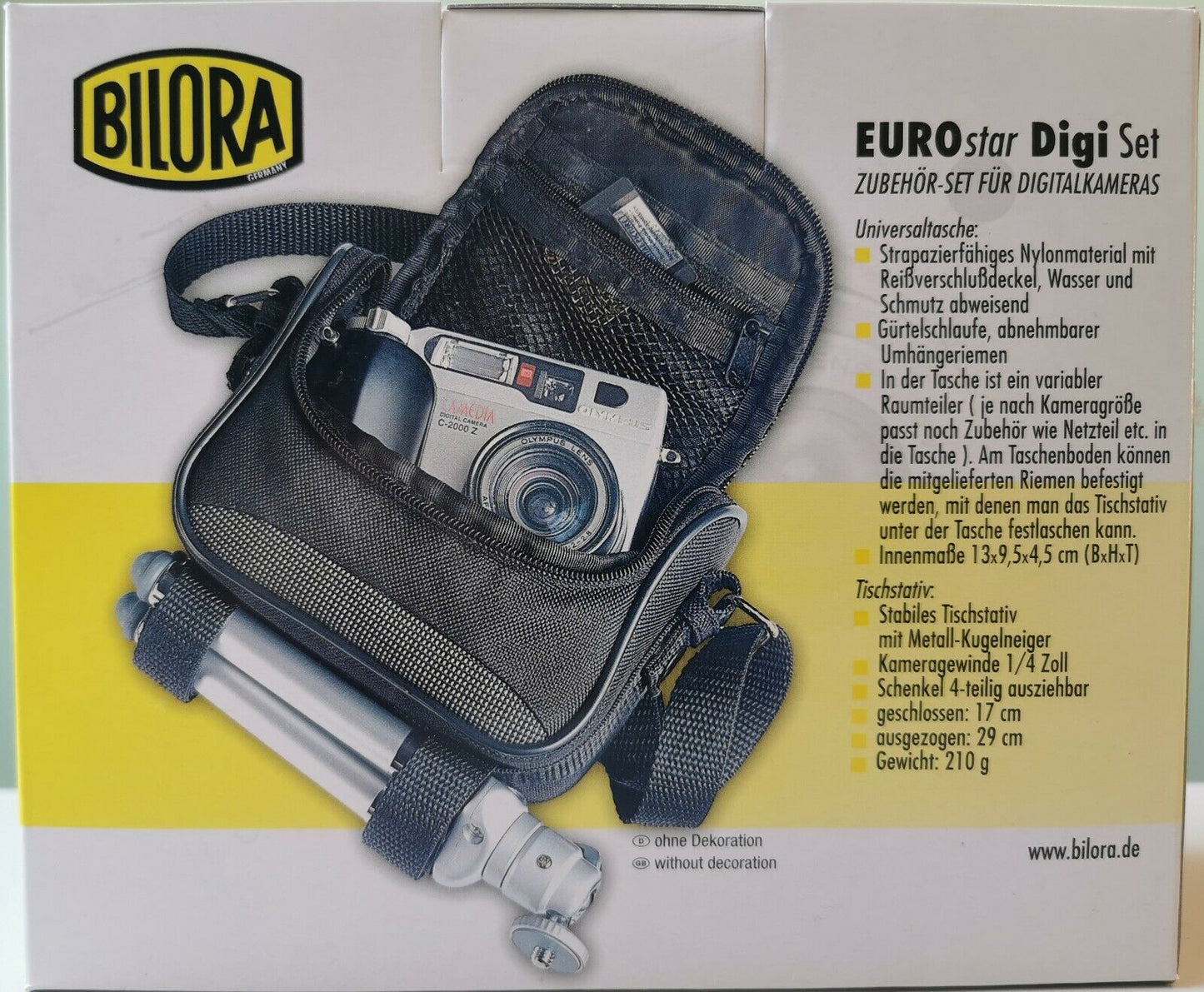 Bilora Eurostar Digi Set - Kameratasche + Stativ