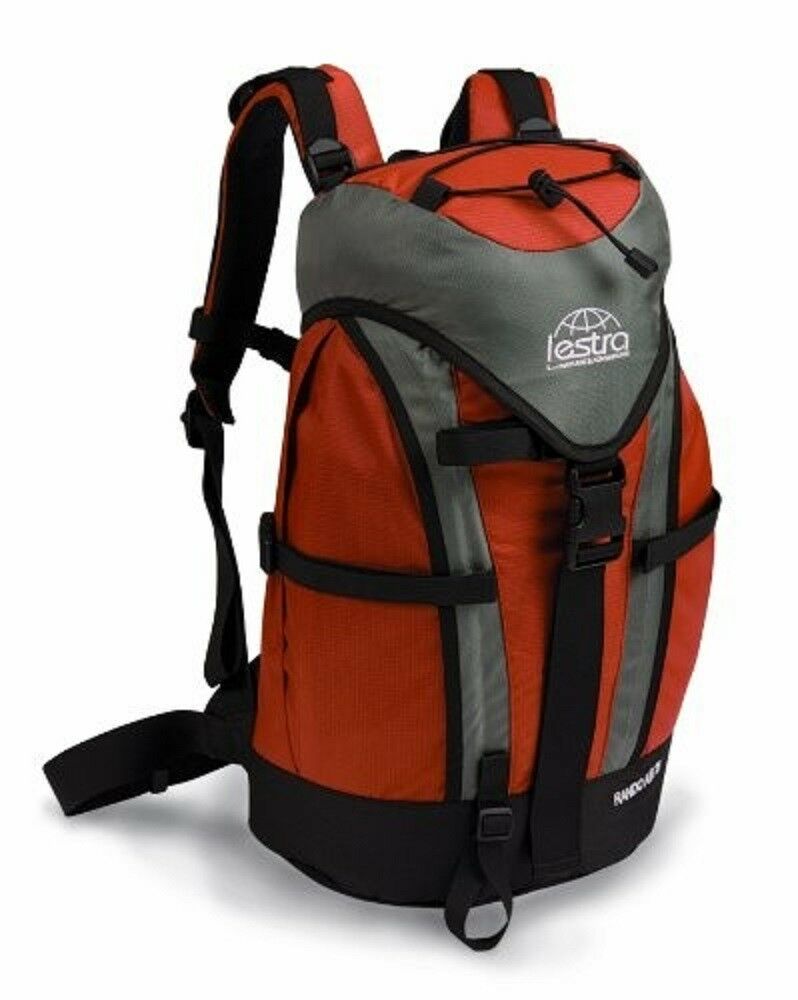 lestra Rando Air 35 Liter Rucksack Volumen ALLROUND Serie orange mit Regenhülle