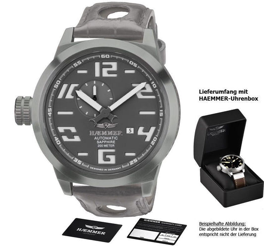 HAEMMER PROTONA HM-05 Herrenuhr Mechanica Limited Edition (50mm Gehäuse)