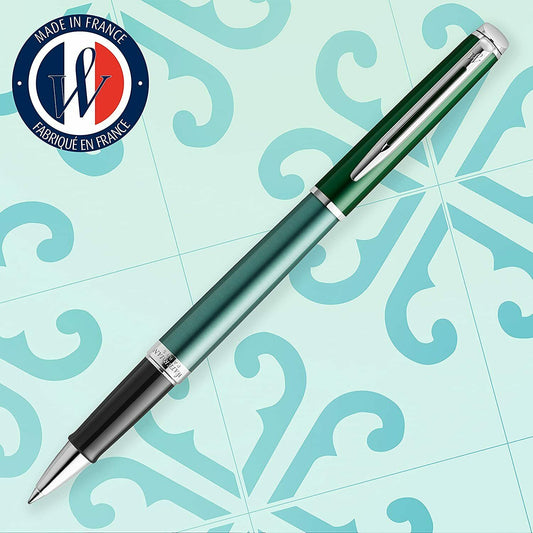 Waterman Hémisphère French Connection Château Vert - Rollerball - schwarz - fein