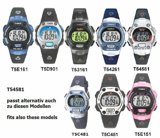 Timex Ersatzarmband für T54581 IronMan 30 lap - PU Ersatzband 10/14/20mm Silikon