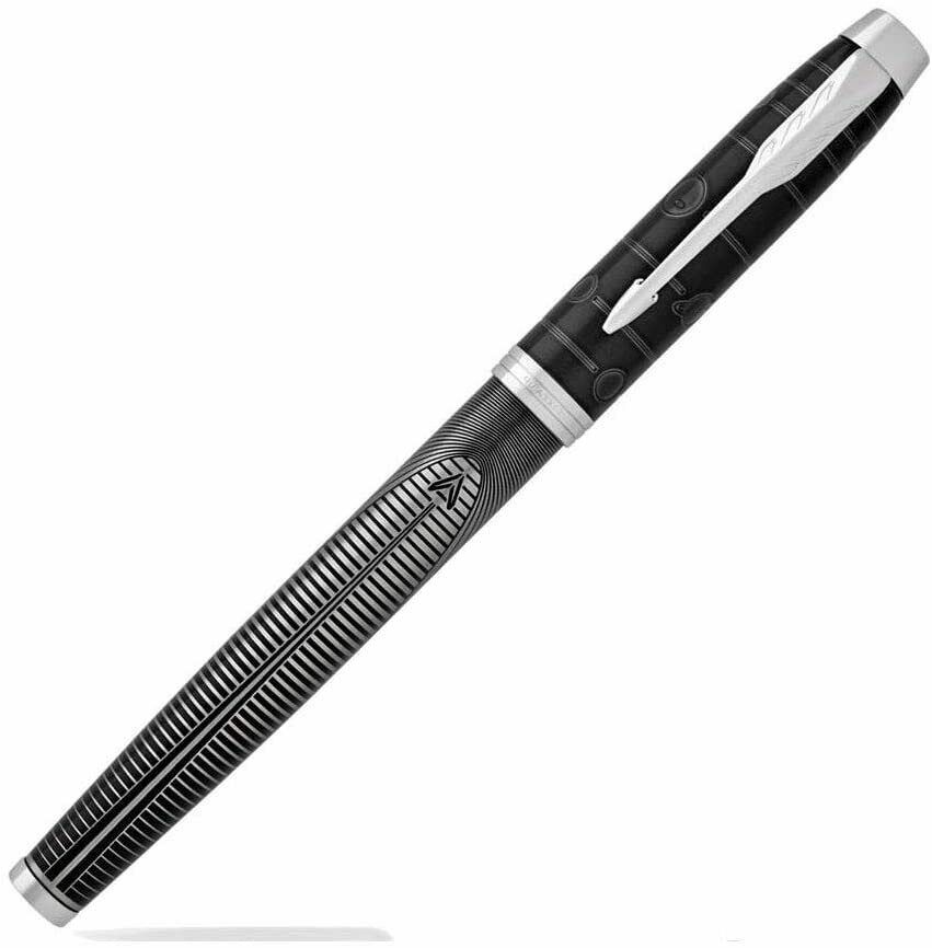 Parker IM Metallic Pursuit Fountain Pen, Füllfederhalter, Tinte blau, Feder M