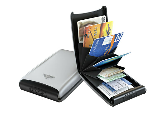 Tru Virtu Kreditkarten Etui FAN Silk Silver Arrow mit RFID Schutz gegen Auslesen