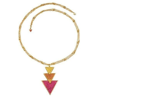 Guess Jewelery Woman Necklace Damen Halskette 3 Dreiecke UBN71334