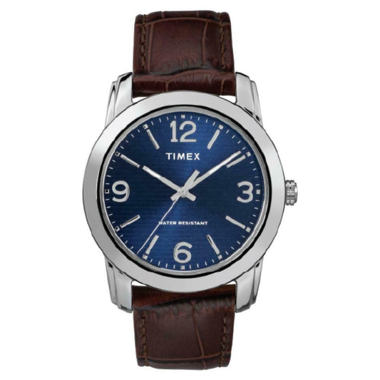 Timex Classic TW2R86800 - Herrenuhr Edelstahl - Lederband - Ø40mm