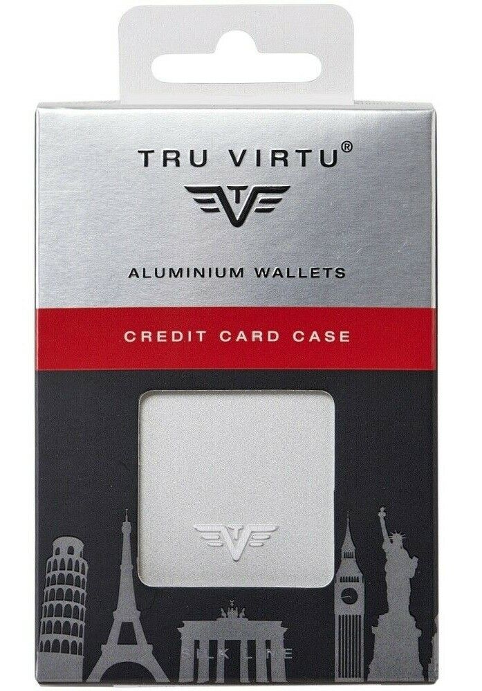 Tru Virtu Kreditkarten Etui FAN Silk Silver Arrow mit RFID Schutz gegen Auslesen