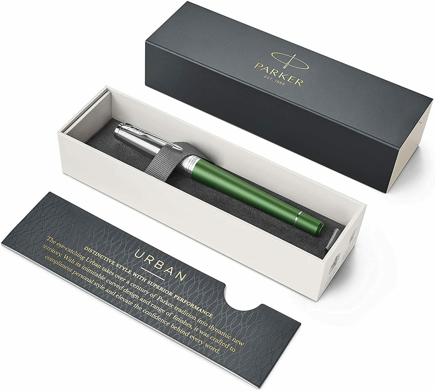Parker Urban Premium Green Rollerball - Tintenroller - Quink Patrone - schwarz F