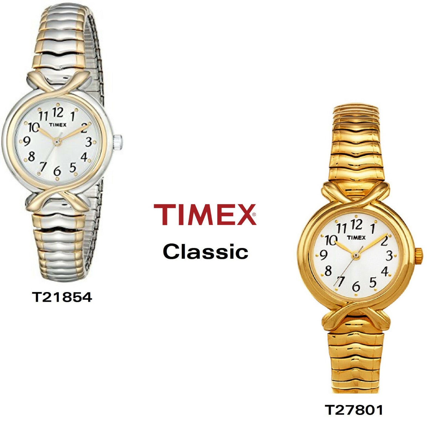 Timex Ersatzarmband T27801 Flexband Strechband 11mm Ersatzband Edelstahl dehnbar