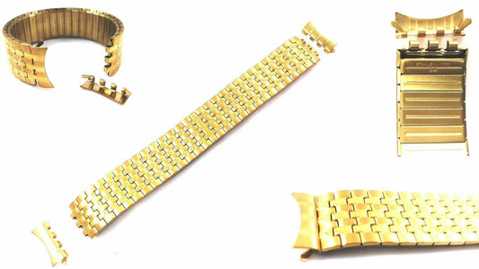 Timex Uhren Ersatzband Flexband T2G831 - LC611 - gold - 20 mm - mit Adapter