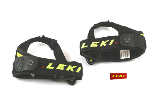Leki Schlaufen Vario Strap für Alpin Ski Stöcke Trigger S - 1 Paar schwarz neon