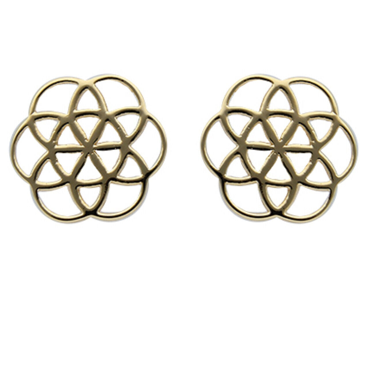 VIVA Ohrringe Gelbgold 9 kt - rund - Gewicht 1,29 gr. - Ø ca. 11mm
