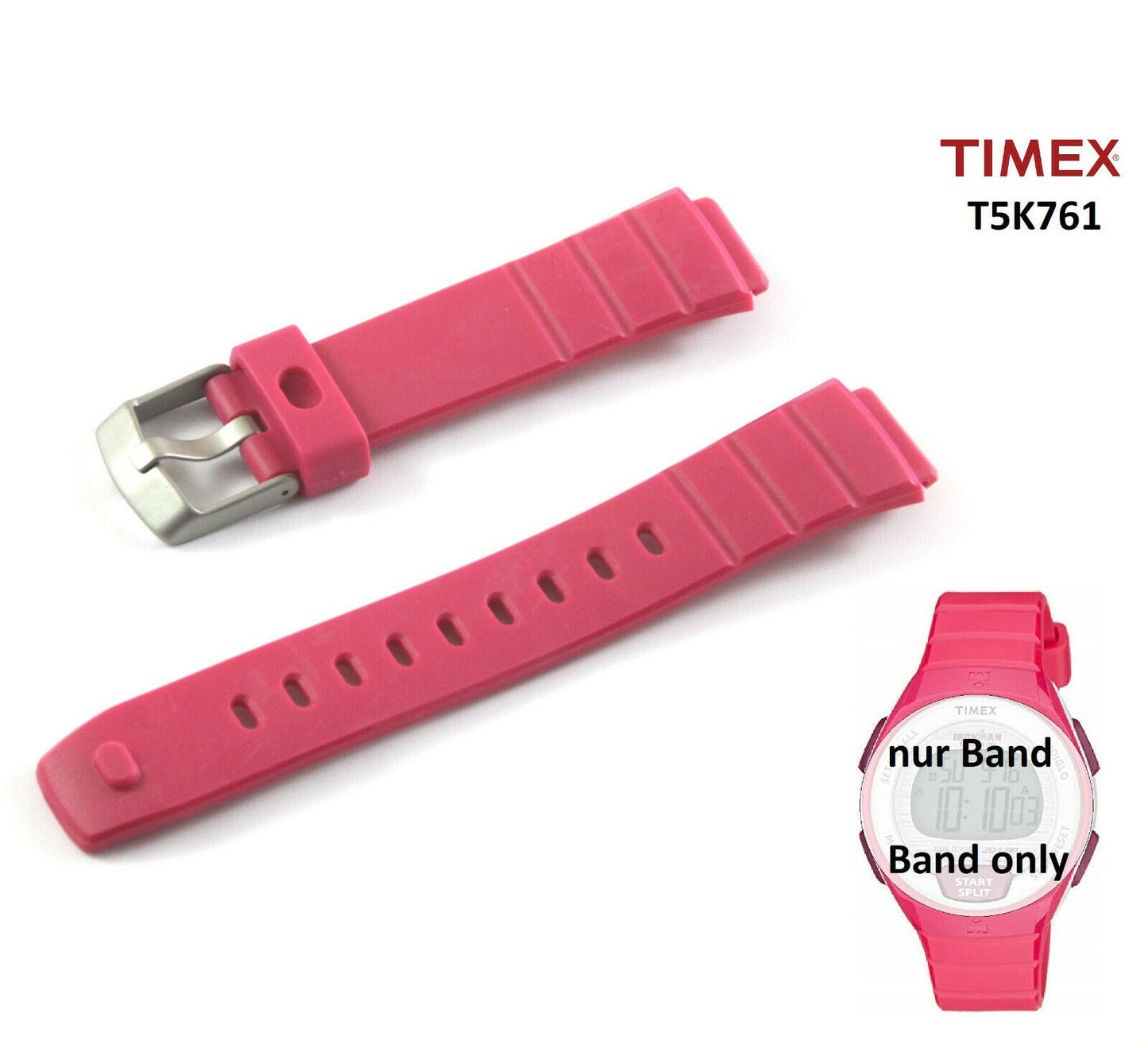 Timex Ersatzarmband T5K761 Ironman Triathlon Oceanside 30 lap - Silikon Band