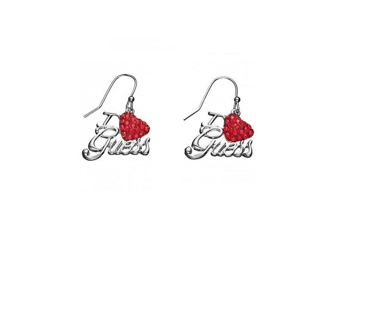 GUESS Ohrringe UBE81072 versilbert/ rot