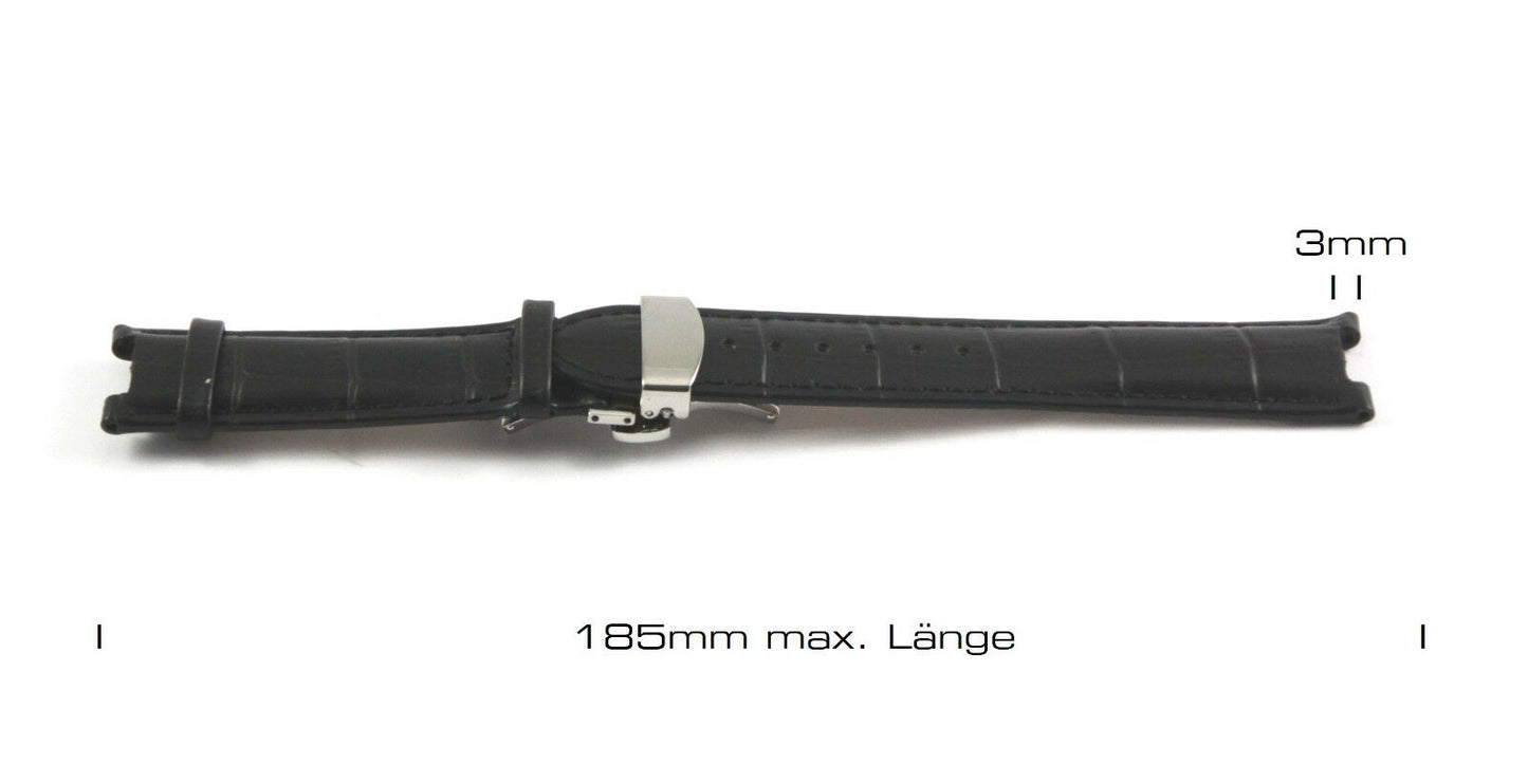 Uhren Ersatzband Leder 22mm mit speziellem Anschluß - Maße siehe Bilder
