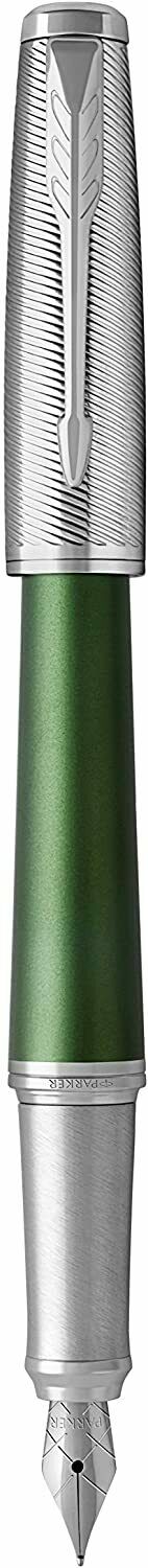 Parker Urban Premium Green Fountain Pen - Füllfederhalter M + 2x Patrone blau