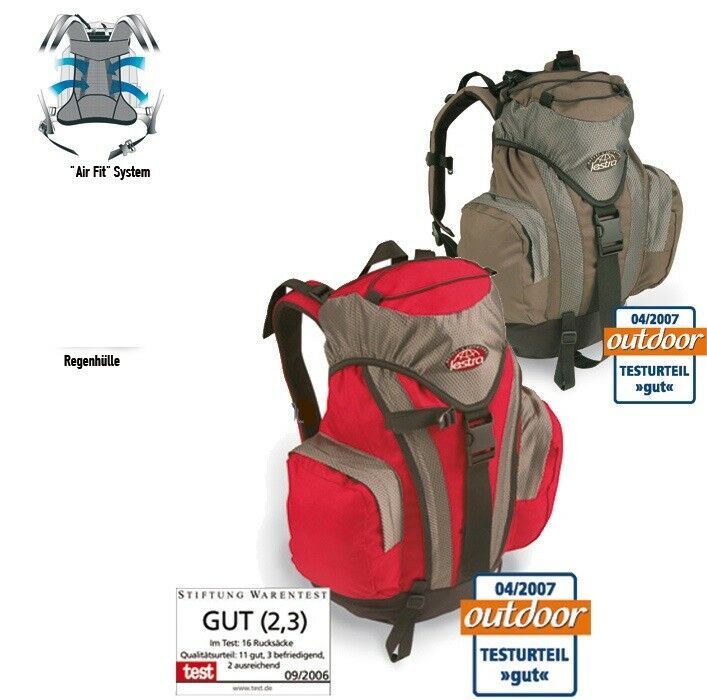 lestra Rando Air 35 Liter Rucksack Volumen ALLROUND Serie toffee mit Regenhülle