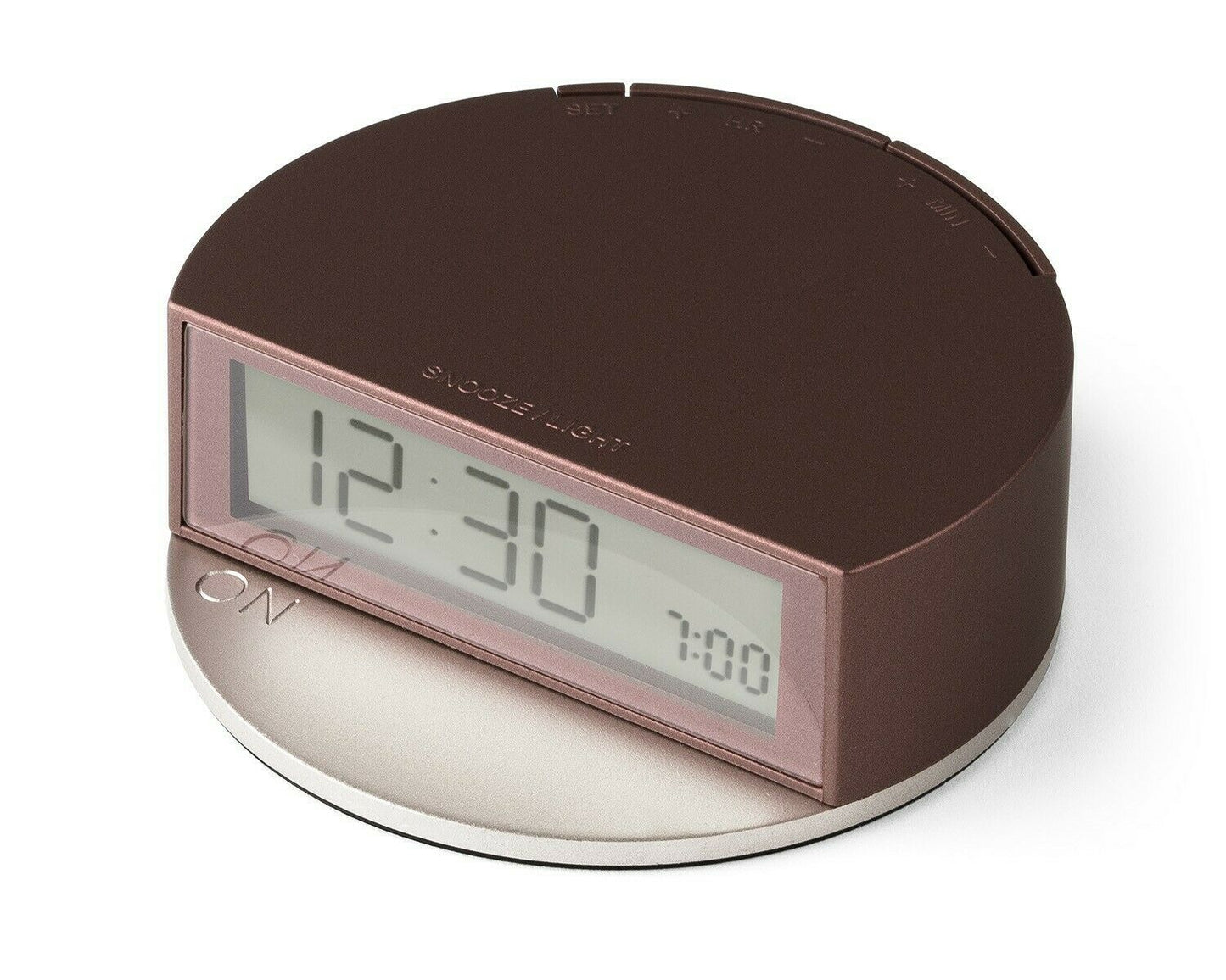 Lexon LCD Wecker Fine LR138 - Reisewecker - Farbauswahl bordeaux & blau