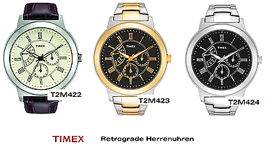 Timex Ersatzarmband für T2M422 Retrograde Anzeige Herren - passt T2M423 T2M424