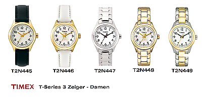 Timex Ersatzarmband T2M446 T Series - passt T2M448 T2M447 T2M449 T2M445 T2M444