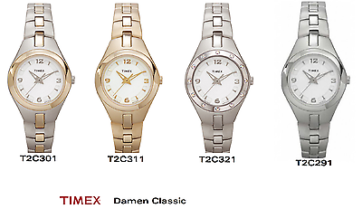Timex Ersatzarmband T2C291 Woman's Classic Damenuhr Ersatzband Edelstahl 10/12mm