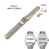 Timex Ersatzarmband T2N217 & T2N218 T-Series Ewiger Kalender - Edelstahl Band