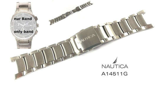 Nautica Ersatzband A14511G Yacht Club - Uhrenarmband Edelstahl - 13/23 mm
