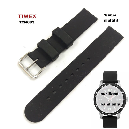 Timex Ersatzarmband T2N663 Dive Style Originals 18mm Ersatzband Multifit Nappa