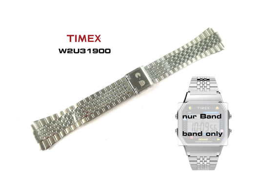 Timex Ersatzarmband TW2U31900 T80 X  Pac Man - Edelstahl - 18mm