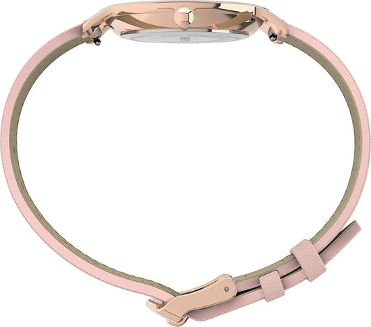 TIMEX Norway TW2U22700 - Edelstahl roségold - Lederband - ⌀34mm
