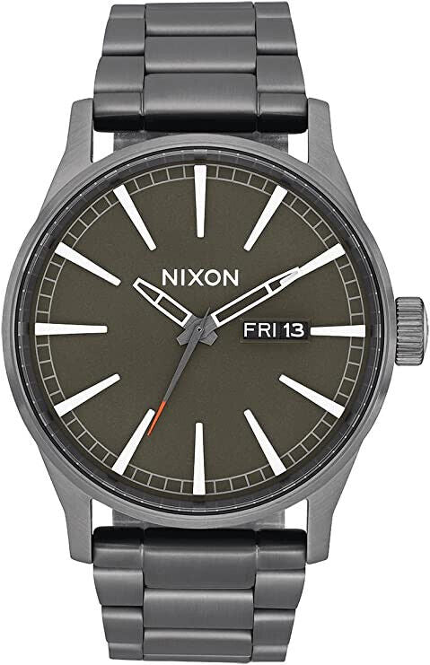Nixon The Sentry SS A356-2947 Herren Analog Quarz Uhr mit Edelstahl Armband