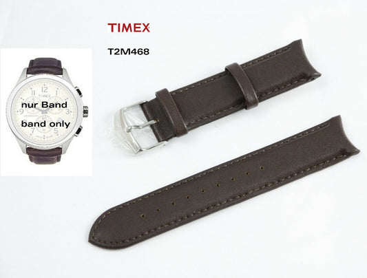 TIMEX Ersatzarmband T2M468 T-Series Chronograph 20mm Ersatzband Leder Uhrenband