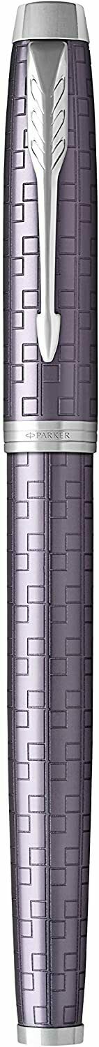 Parker IM Premium Dark Violet Chrome Trim - Füllfederhalter - M - 2x Tinte blau