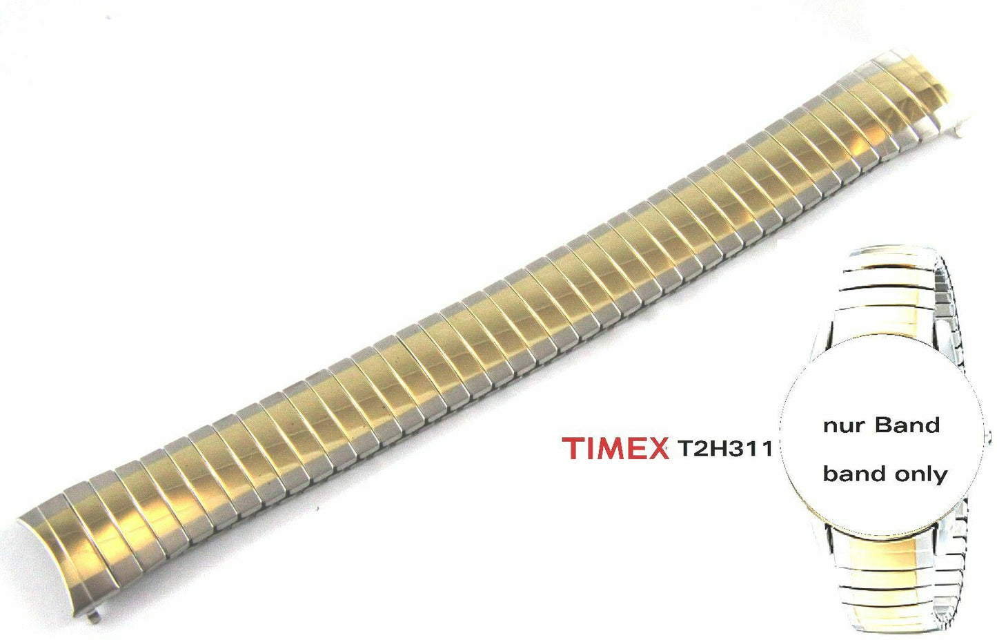 Timex Ersatzarmband T2H311 Flexband Strechband 18mm Ersatzband fit T2H301 T2H451