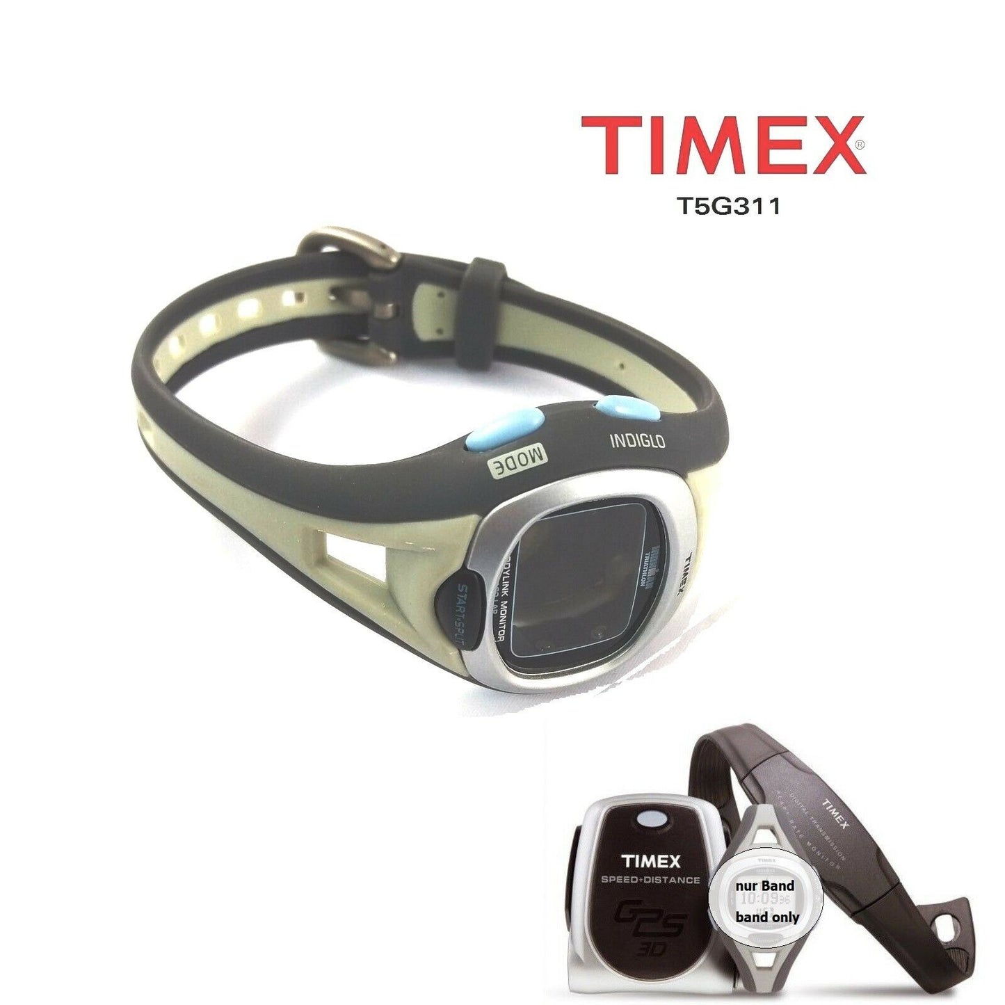 Timex Ersatzband T5G311 Ironman Lady Triathlon Bodylink Damen - Gehäuse komplett