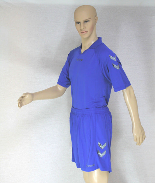 Hummel Trikot Set Fußball 12-teilig - Trikot Hose Stutzen - 100% Polyester blau