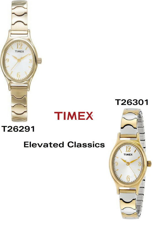 Timex Ersatzarmband T26301 Elevated Classic Strechband Flexband 10mm fit T26291
