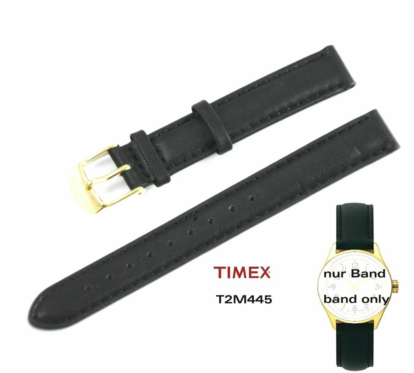 Timex Ersatzarmband T2M445 T Series - passt T2M448 T2M447 T2M449 T2M446 T2M444