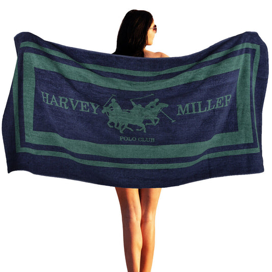 Harvey Miller Polo Club 140 x 70 Strandtuch & Sportbeutel - 2 Farben zur Auswahl