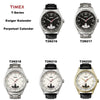 Timex Ersatzarmband T2N220 T-Series Ewiger Kalender - hochwertiges Leder - 20mm