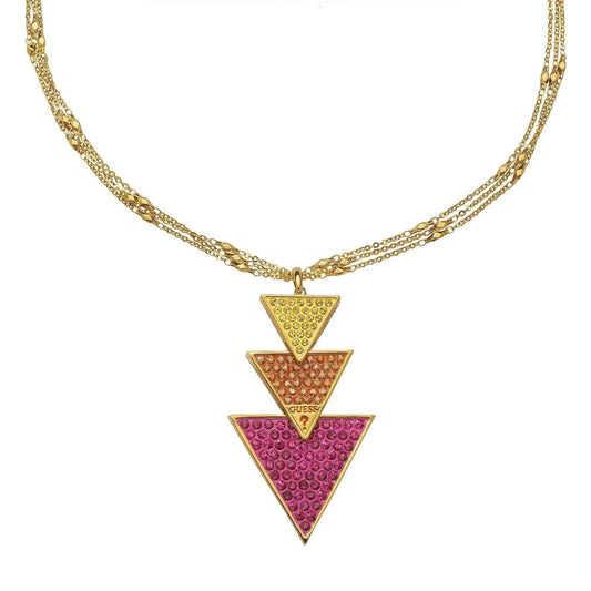 Guess Jewelery Woman Necklace Damen Halskette 3 Dreiecke UBN71334