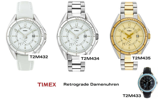 Timex Ersatzarmband T2M432 Retrograde Damenuhr 16mm - Ersatzband - T2M433 T2M434