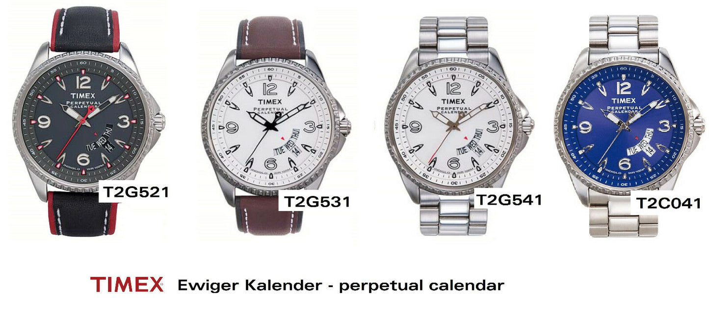 Timex Ersatzarmband T2G531 Ewiger Kalender fits T2G521 Ersatzband 20mm universal