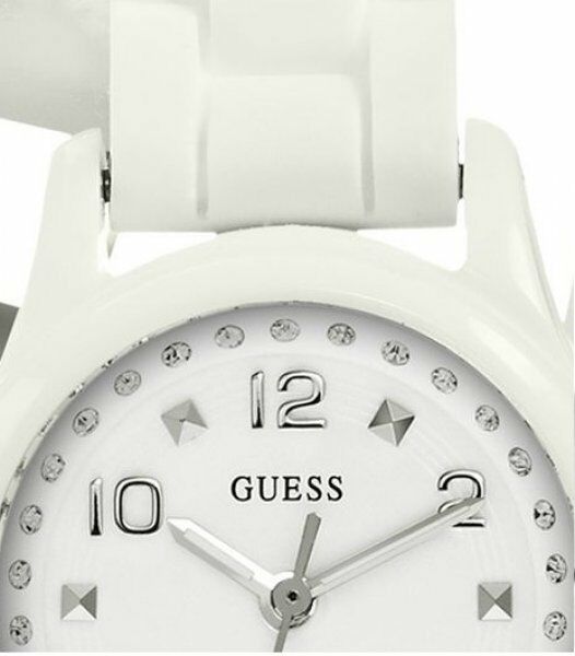 GUESS W65023L1 MICRO MINI Damenuhr weiß mit Wickelband