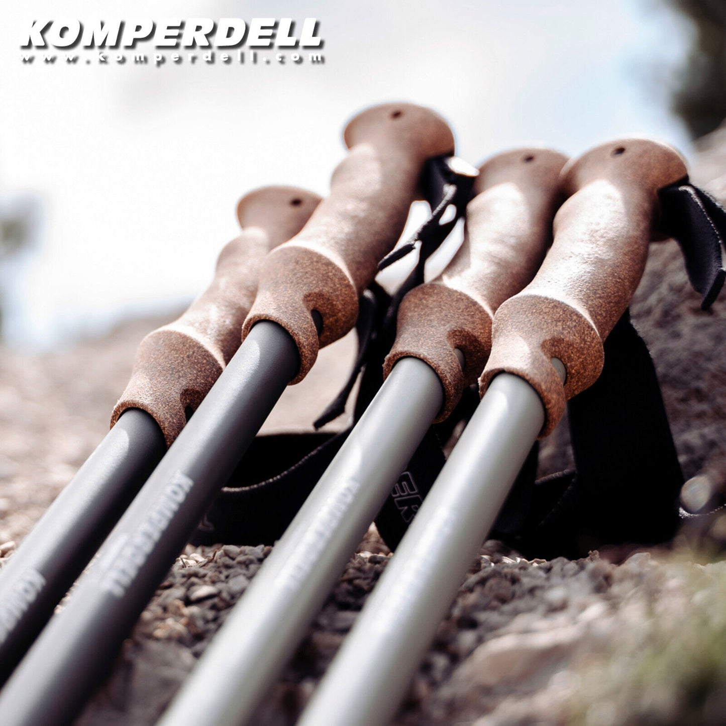 Komperdell Ridgehiker Cork Powerlock - Trekkingstöcke Wanderstöcke Tourenstöcke