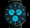 TIMEX Weekender Fairfield TW2R97700 Chronograph - Edelstahl - Kalbsleder blau