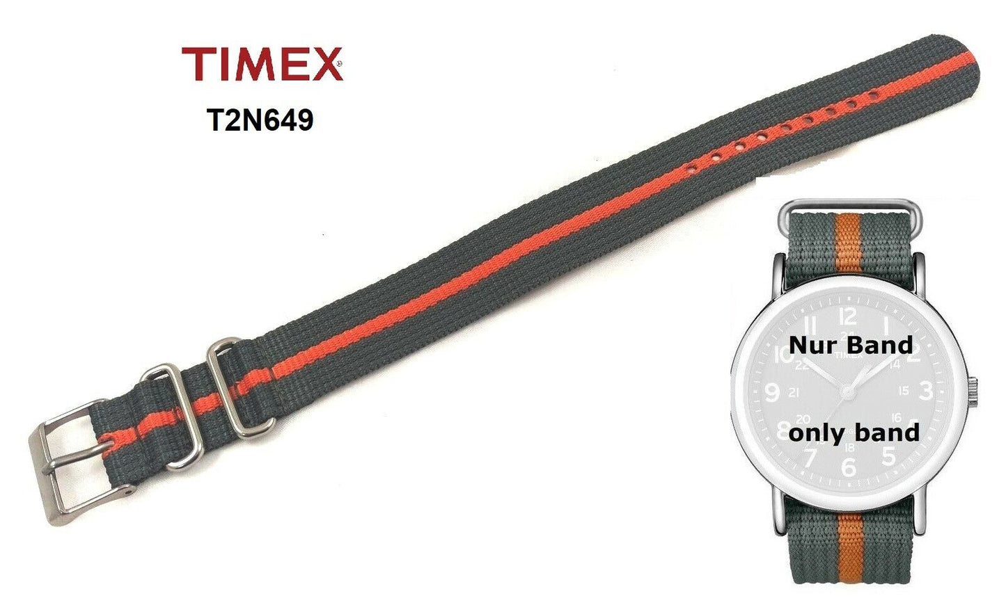 Timex Ersatzarmband für T2N649 - Textilband - für Timex Weekender Modelle 20mm